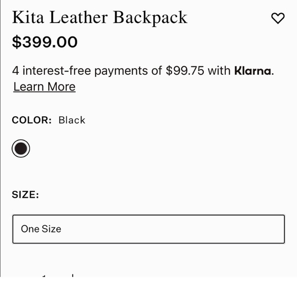 ALLSAINTS Leather Kita Convertible Backpack mink grey or black - Picture 6 of 6